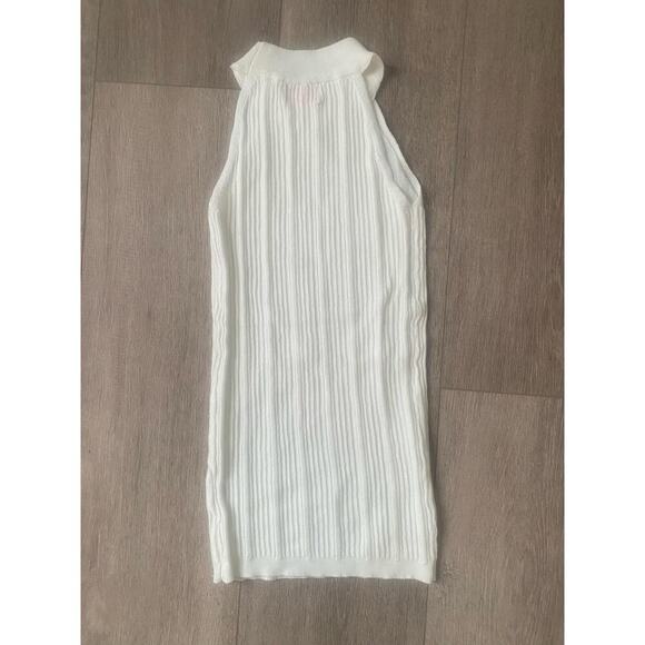 NWOT Pink Lily White Sweater Tank Size‎ Small - Picture 2 of 4